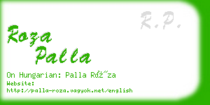 roza palla business card